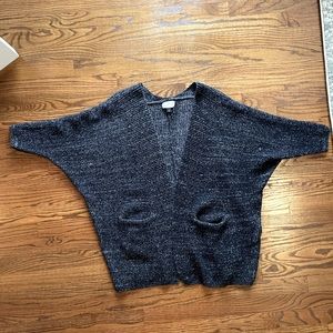 Marled navy dolman sweater